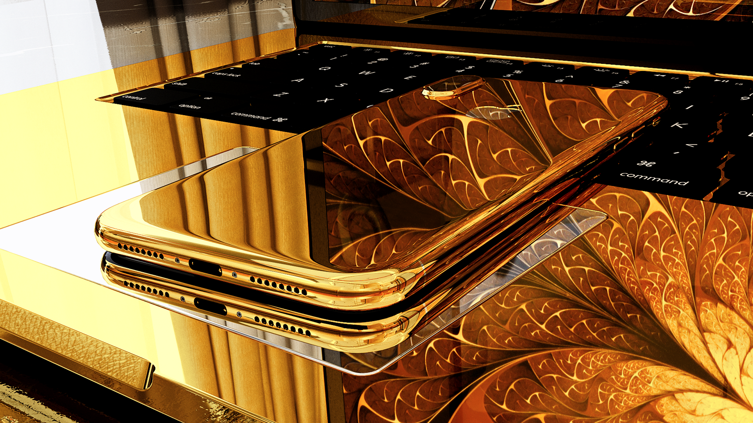 iPhone Xs Gold 24k Золото 999 пробы Элитный